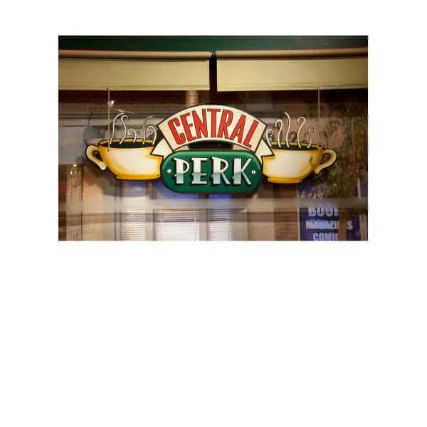 Sweat Homme Signe Central Perk - Friends - Blanc