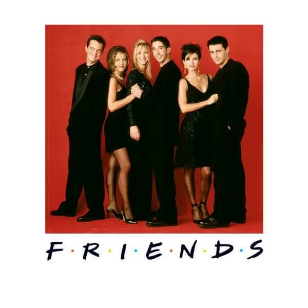 Sweat Homme Character Pose - Friends - Blanc