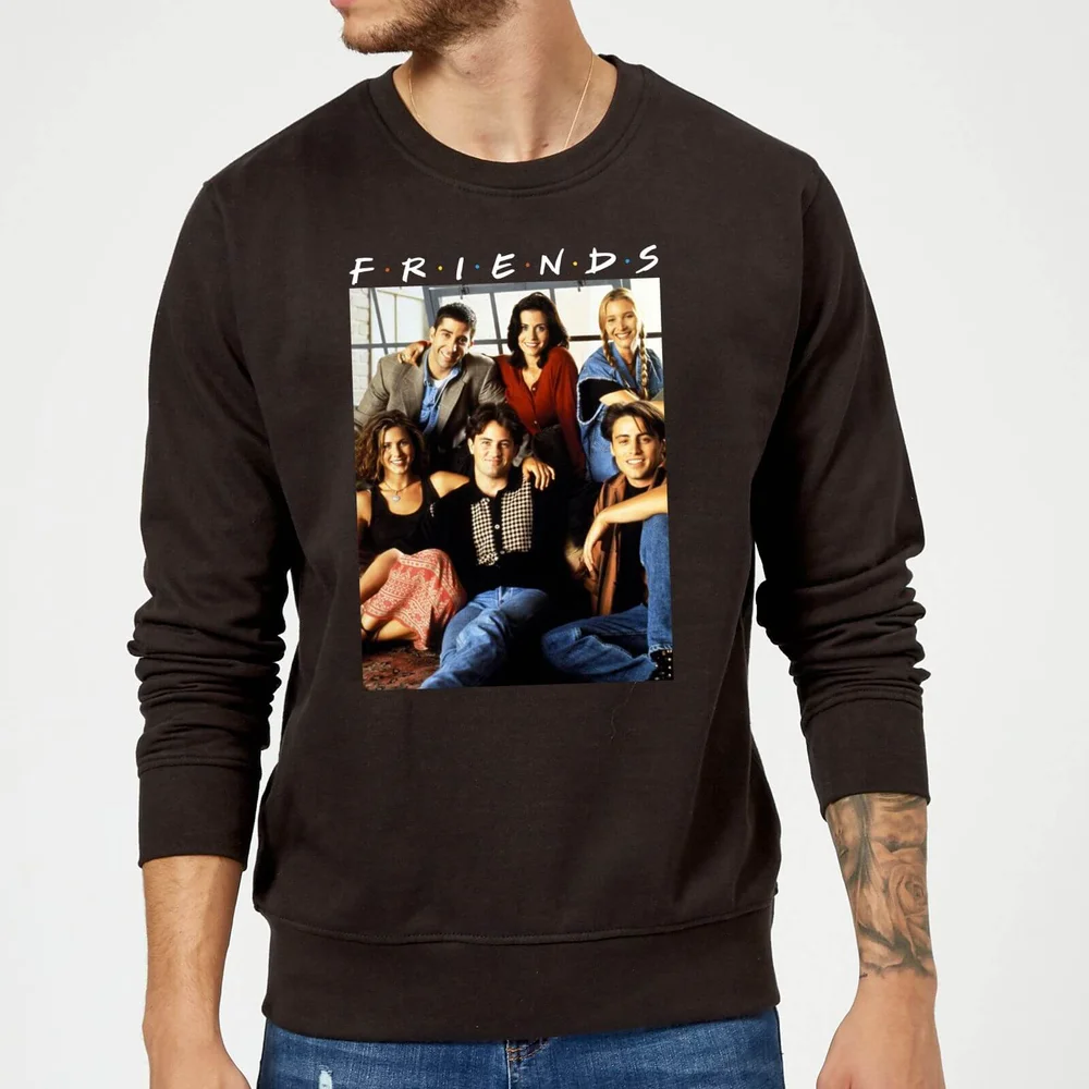 Sweat Homme Vintage Character Shot - Friends - Noir - S Image 1