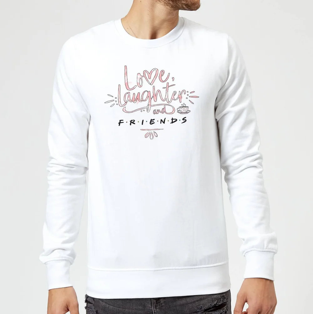 Sweat Homme Love Laughter - Friends - Blanc - S Image 1