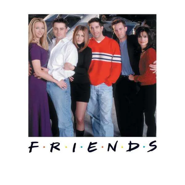 Sweat Homme Cast Pose - Friends - Blanc