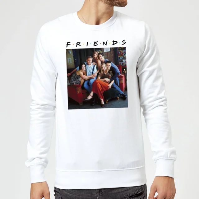 Sweat Homme Personnages Classiques - Friends - Blanc