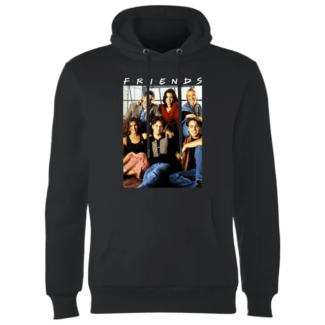 Sweat à Capuche Homme Séance Rétro - Friends - Noir
