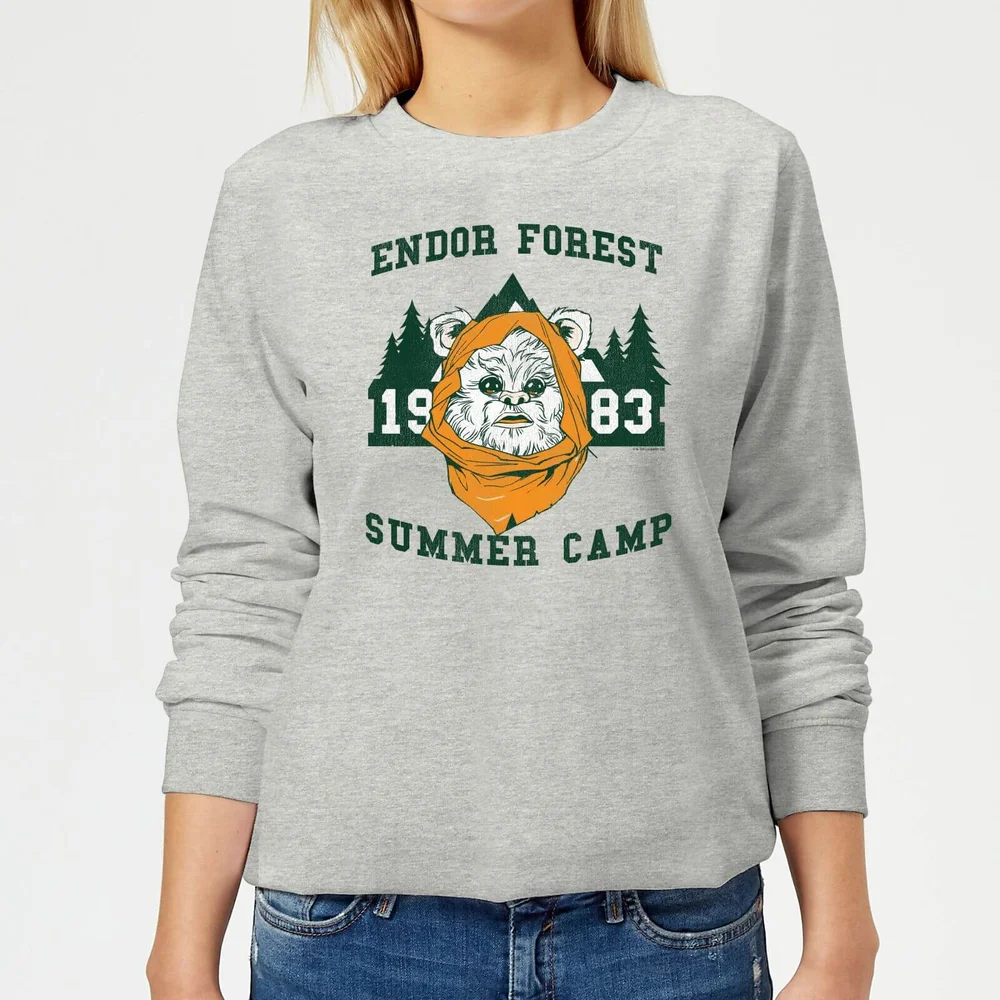 Sweat Femme Camp Endor Star Wars Classic - Gris - S Image 1