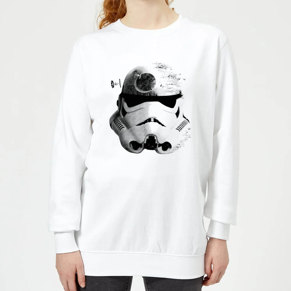 Sweat Femme Command Stormtrooper Étoile de la Mort Star Wars Classic - Blanc - S Image 1