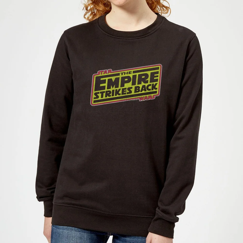 Sweat Femme Logo L'empire Contre-Attaque Star Wars Classic - Noir - S Image 1