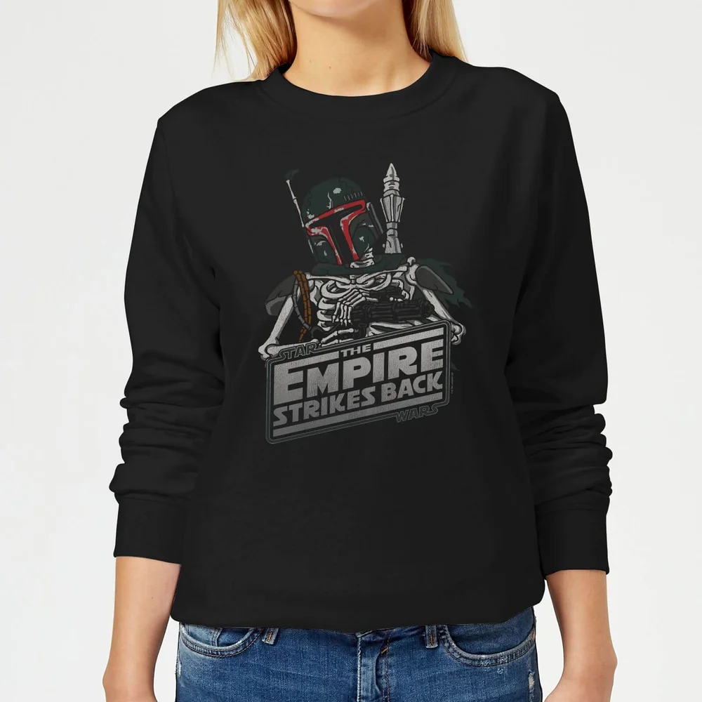 Sweat Femme Squelette Boba Fett Star Wars Classic - Noir - S Image 1