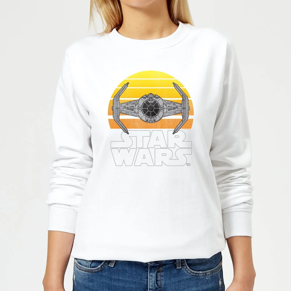 Sweat Femme Star Wars Sunset Tie Star Wars Classic - Blanc - S Image 1