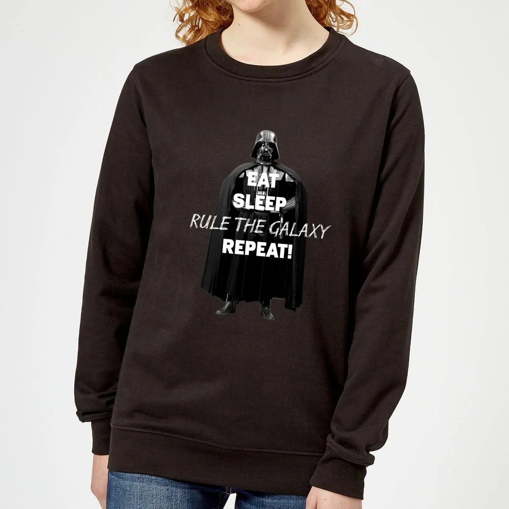 Sweat Femme Eat Sleep Rule The Galaxy Repeat Star Wars Classic - Noir - S Image 1
