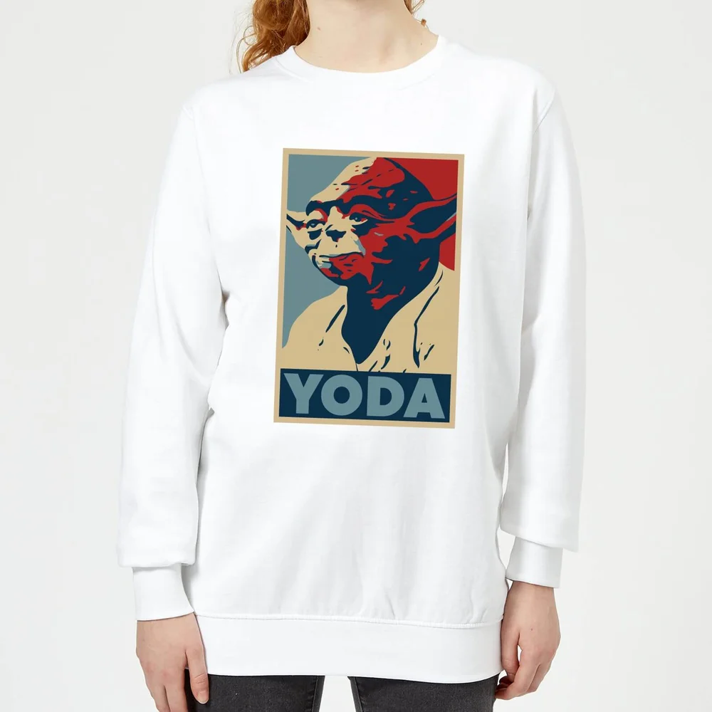 Sweat Femme Poster Yoda Star Wars Classic - Blanc - S - Blanc Image 1