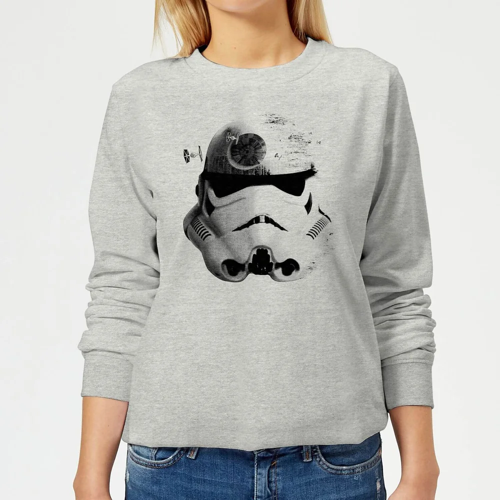 Sweat Femme Command Stormtrooper Étoile de la Mort Star Wars Classic - Gris - 3XL - Gris Image 1
