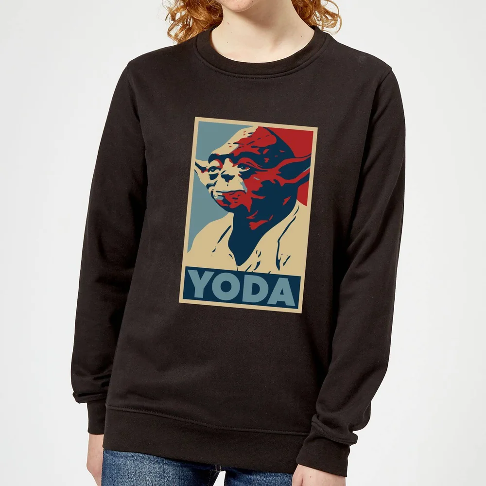 Sweat Femme Poster Yoda Star Wars Classic - Noir - S Image 1
