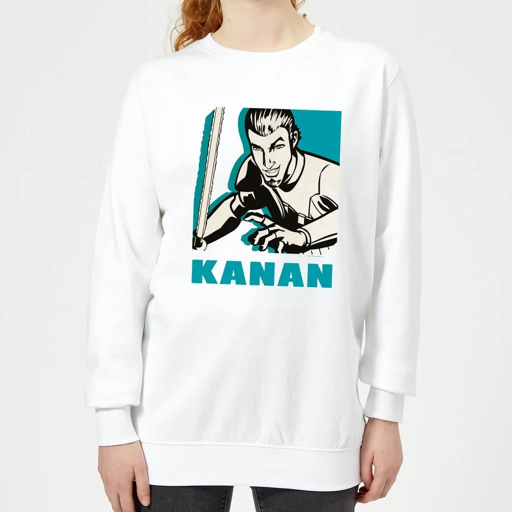 Sweat Femme Kanan Star Wars Rebels - Blanc - S - Blanc Image 1