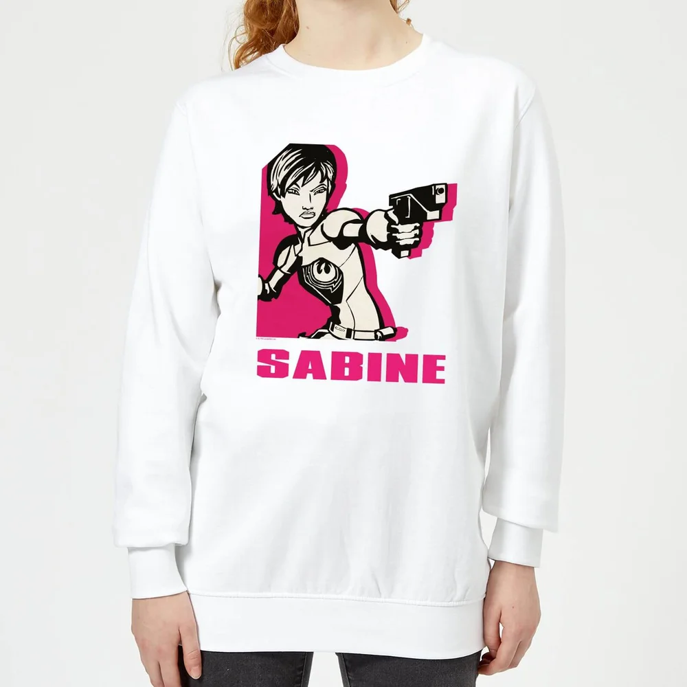Sweat Femme Sabine Star Wars Rebels - Blanc - S - Blanc Image 1