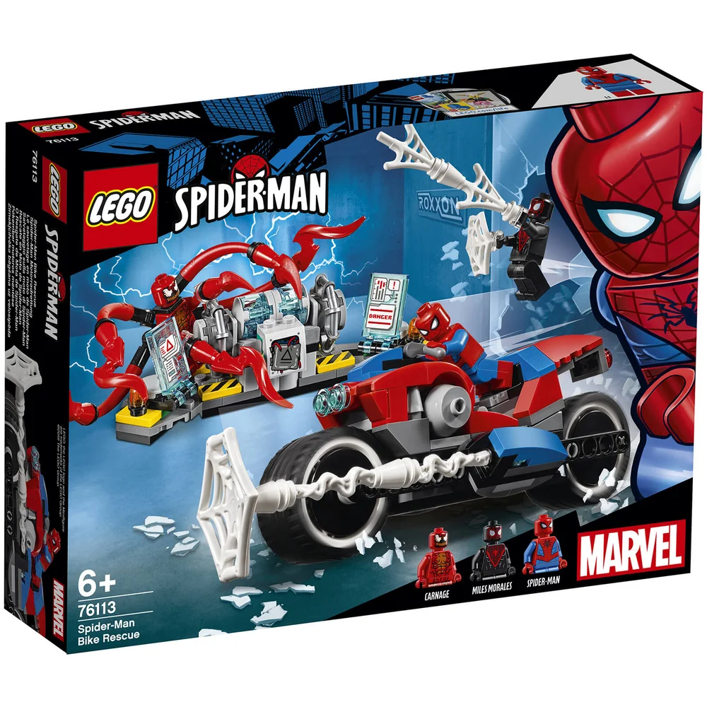 LEGO Marvel Spider-Man Bike Rescue, Superhero Toys (76113) Image 1
