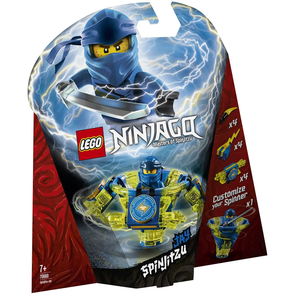 LEGO® NINJAGO®: Toupie Spinjitzu Jay (70660) Image 1