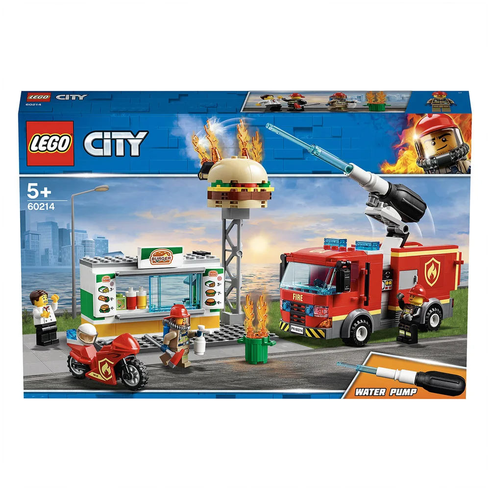 LEGO City : L'intervention des pompiers au restaurant de hamburgers (60214) Image 1