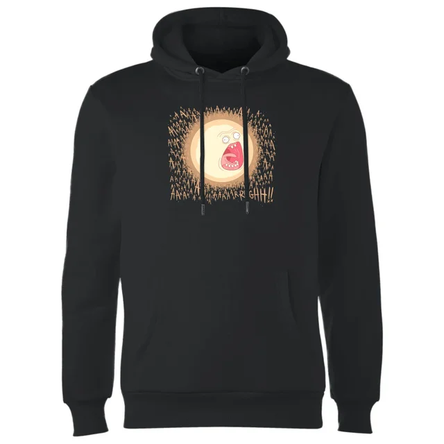 Sweat à Capuche Homme Soleil Hurlant Rick et Morty - Noir