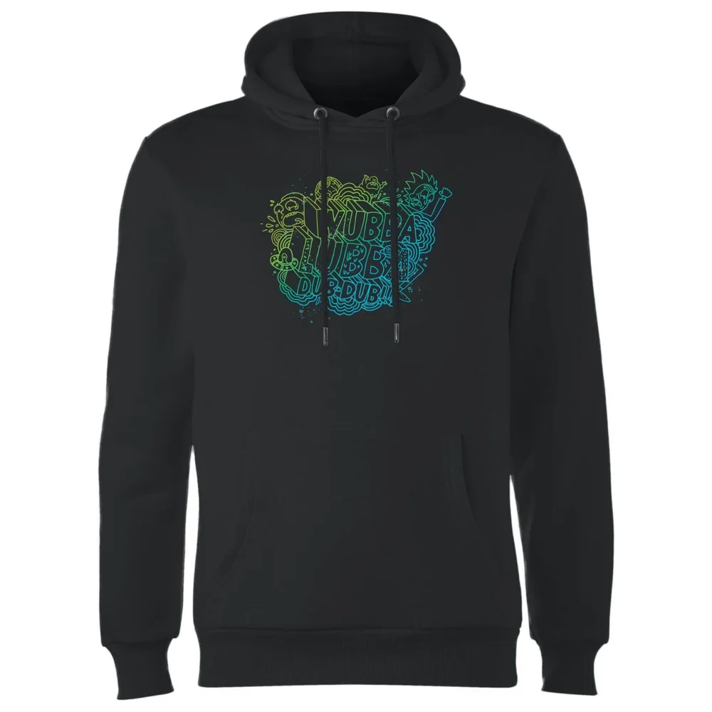 Sweat à Capuche Homme Wubba Lubba Dub Dub Rick et Morty - Noir - S Image 1