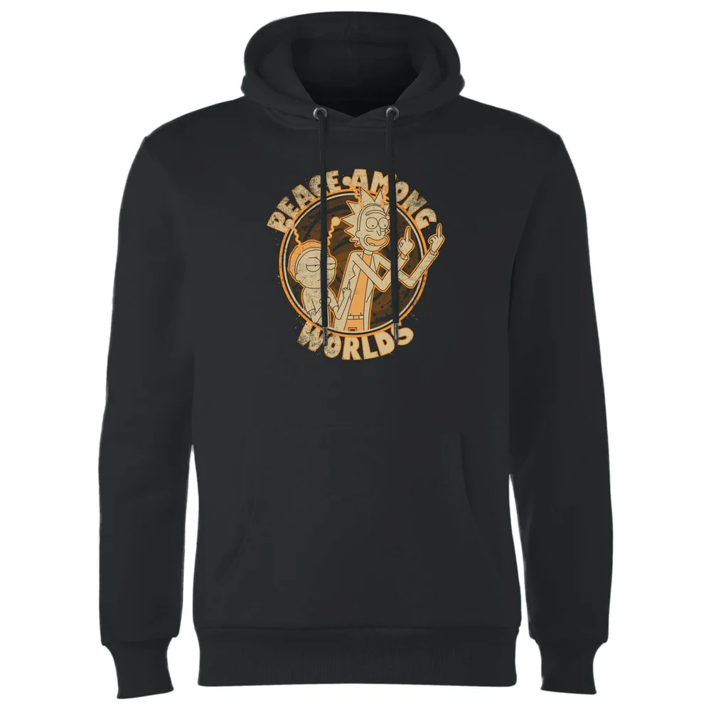 Sweat à Capuche Homme Peace Among Worlds Rick et Morty - Noir - S Image 1