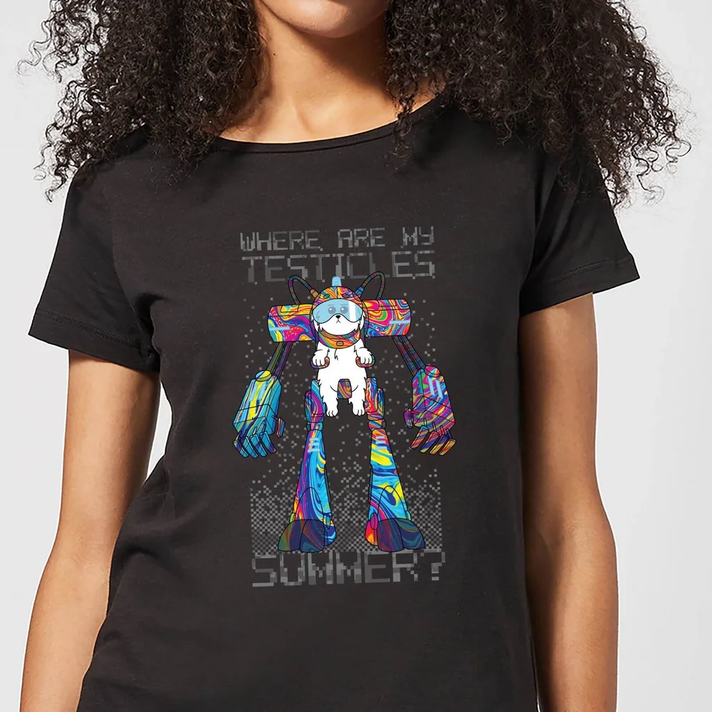 T-Shirt Femme I, Croquette Rick et Morty - Noir - S Image 1