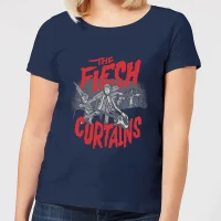 T-Shirt Femme The Flesh Curtains Rick et Morty - Bleu Marine