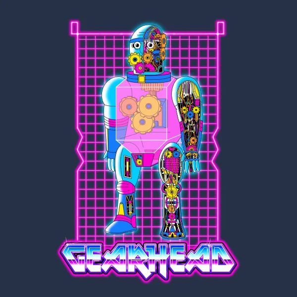 T-Shirt Femme Gearhead Rick et Morty - Bleu Marine
