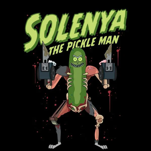 T-Shirt Femme Solenya Rick et Morty - Noir