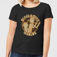 T-Shirt Femme Peace Among Worlds Rick et Morty - Noir - undefined undefined