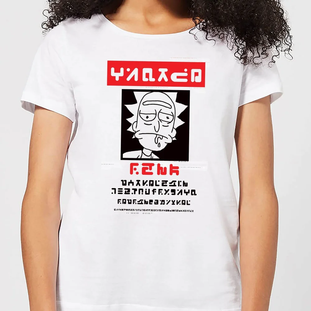 T-Shirt Femme Wanted Rick Rick et Morty - Blanc - S Image 1