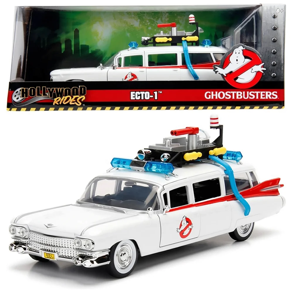 Ghostbusters Hollywood Rides ECTO-1 1:24 Scale Die-Cast Metal Vehicle Image 1
