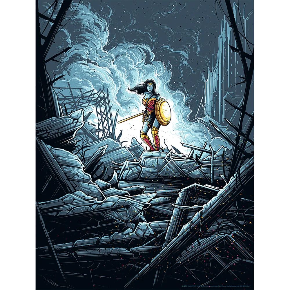 Sérigraphie DC Comics Wonder Woman "Warrior" - Dan Mumford (46 cm x 61 cm) - Couleur Variante Image 1