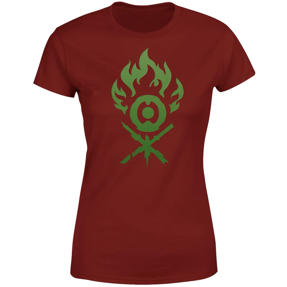 T-Shirt Femme Symbole de Gruul - Magic The Gathering - Bordeaux - S - Noir Image 1