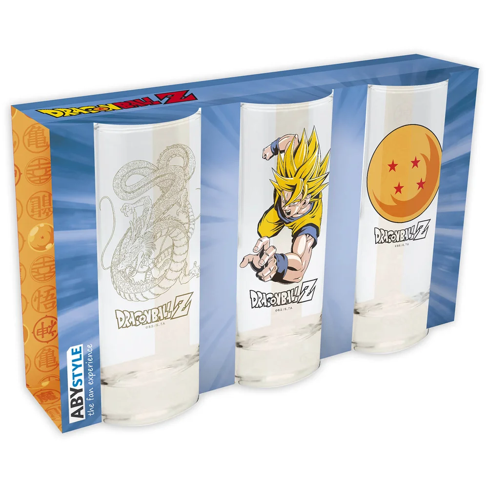 Dragon Ball Set of 3 Glasses Image 1