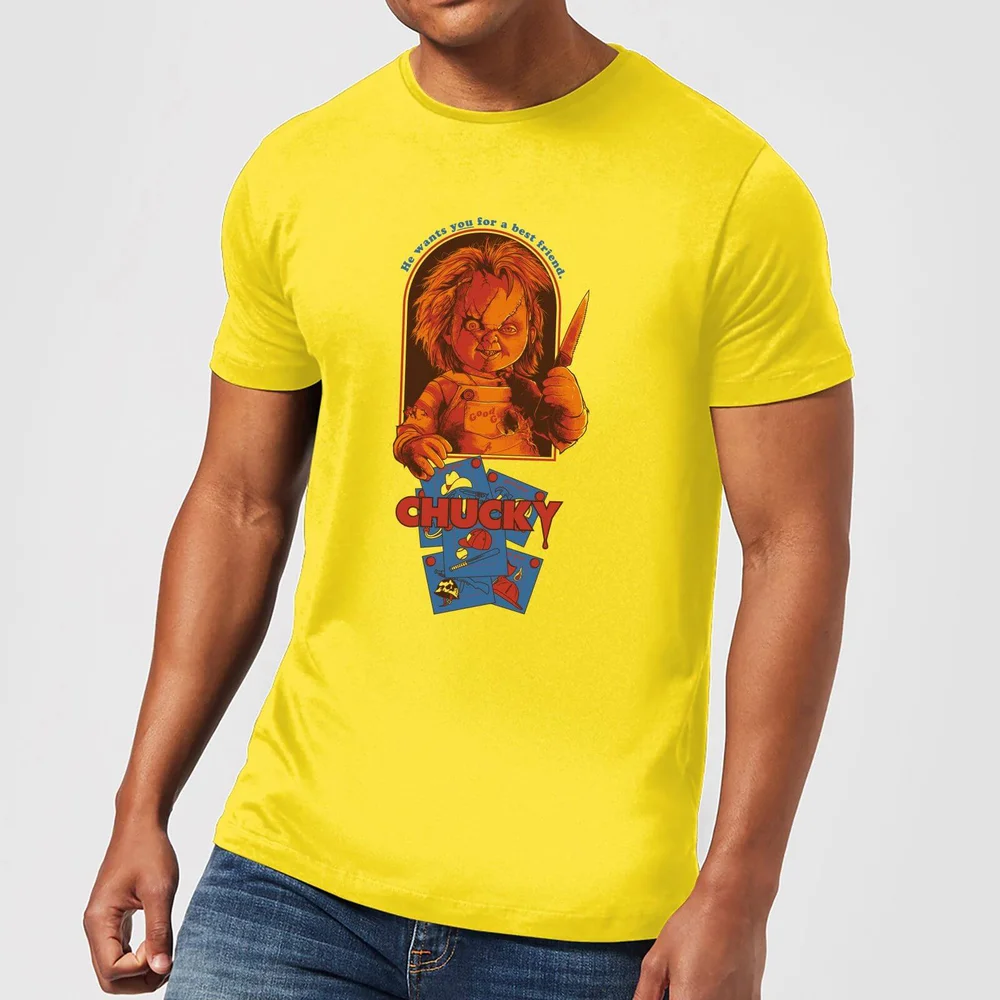 T-Shirt Homme Out Of The Box Chucky - Jaune - S Image 1