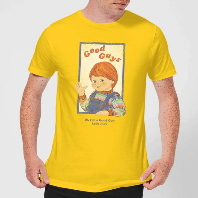 T-Shirt Homme Good Guys Retro Chucky - Jaune