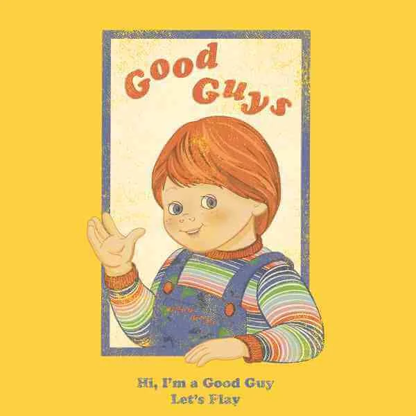 T-Shirt Homme Good Guys Retro Chucky - Jaune