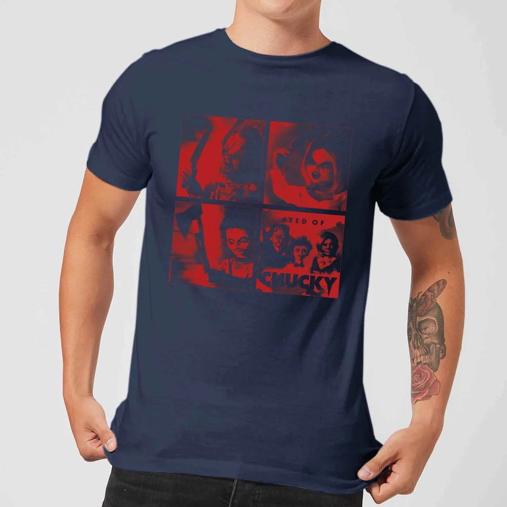 T-Shirt Homme Family Photo Chucky - Bleu Marine - S Image 1