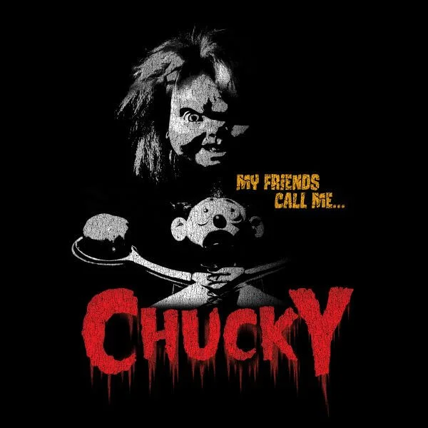 T-Shirt Femme My Friends Call Me Chucky Chucky - Noir