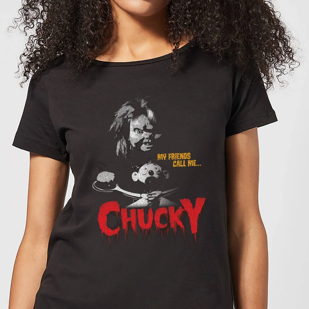 T-Shirt Femme My Friends Call Me Chucky Chucky - Noir - S Image 1