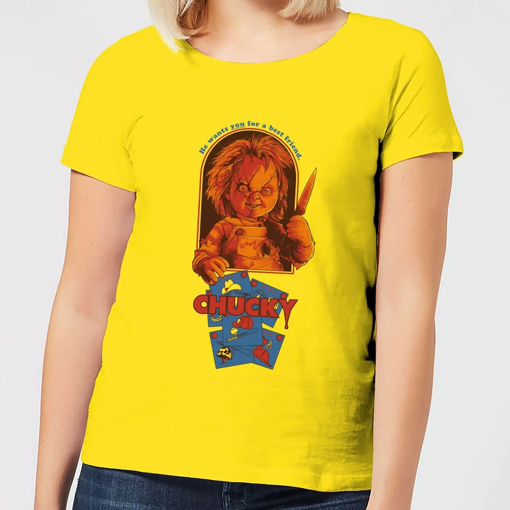 T-Shirt Femme Out Of The Box Chucky - Jaune - L Image 1