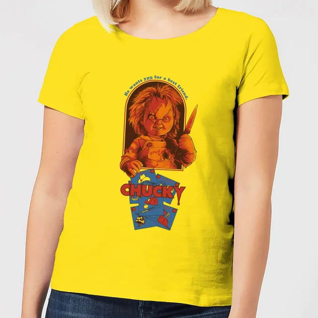 T-Shirt Femme Out Of The Box Chucky - Jaune
