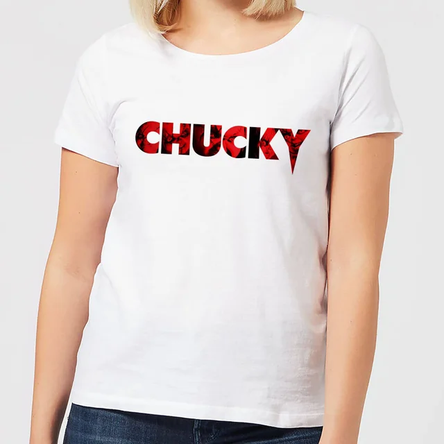 T-Shirt Femme Logo Chucky - Blanc