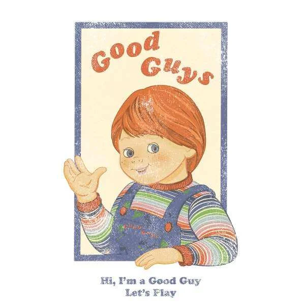 Sweat Homme Good Guys Retro Chucky - Blanc