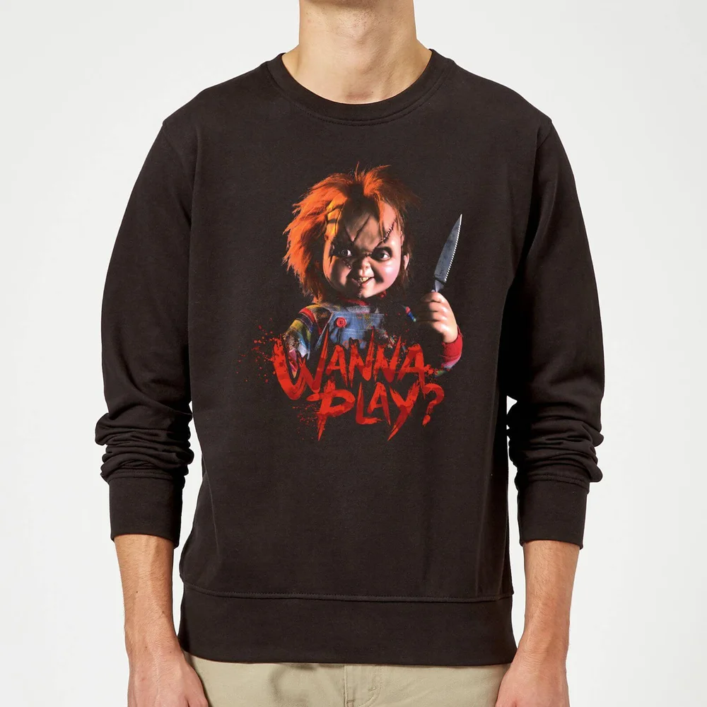 Chucky Wanna Play? Sweatshirt - Noir - S Image 1