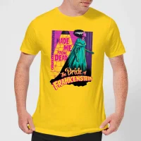 T-Shirt Homme Rétro La Fiancée de Frankenstein - Universal Monsters - Jaune - undefined undefined