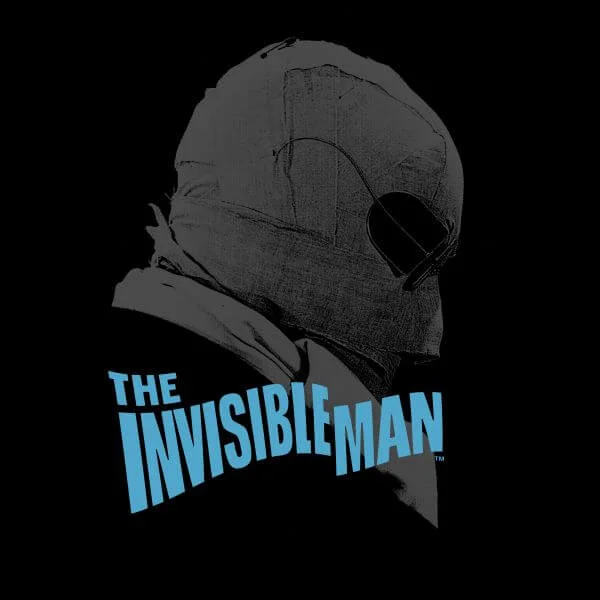 T-Shirt Femme L'Homme Invisible (Tons Gris) - Universal Monsters - Noir