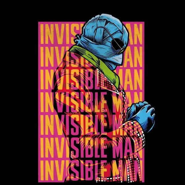 T-Shirt Femme L'Homme Invisible Rétro - Universal Monsters - Noir