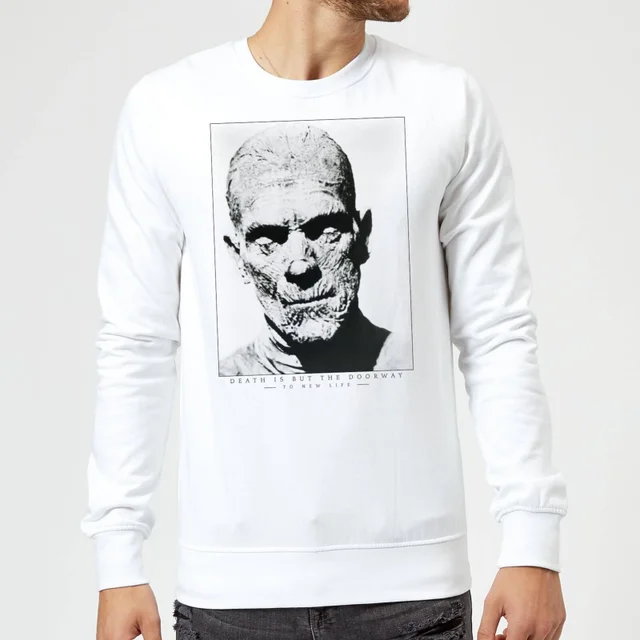 Sweat Homme La Momie Portrait - Universal Monsters - Blanc
