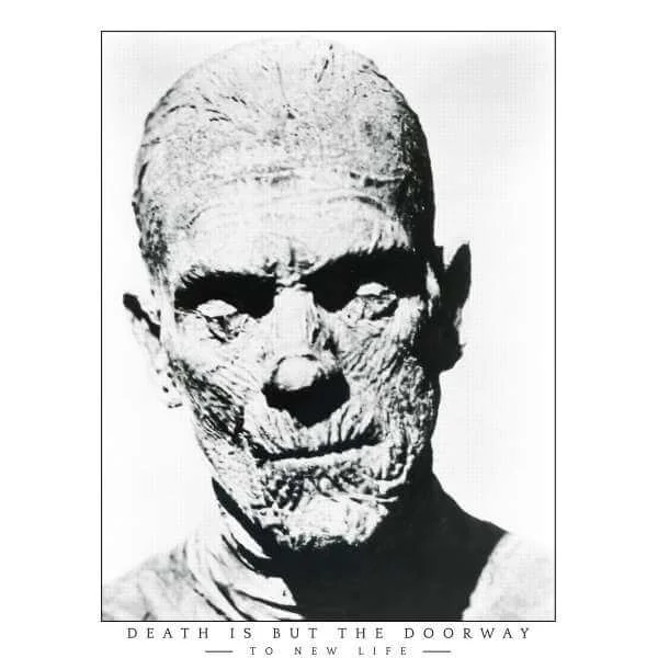 Sweat Homme La Momie Portrait - Universal Monsters - Blanc